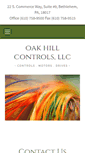 Mobile Screenshot of oakhillcontrols.com